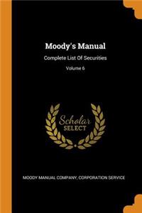 Moody's Manual