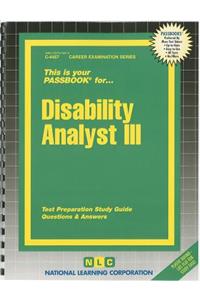 Disability Analyst III