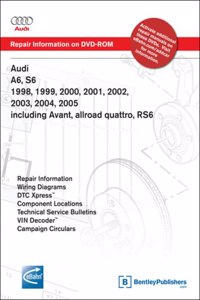 Audi A6, S6 1998, 1999, 2000, 2001, 2002, 2003, 2004, 2005: Repair Manual on DVD-ROM