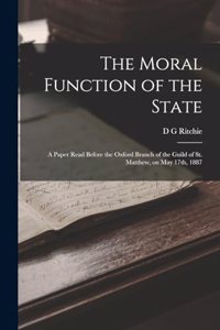 Moral Function of the State