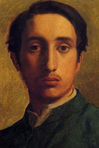 1855 Edgar Degas Self Portrait in a Green Jacket Journal