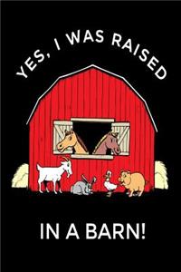 Yes, I Was Raised In A Barn!