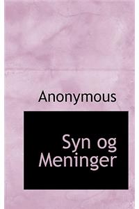Syn Og Meninger
