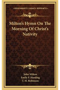 Milton's Hymn on the Morning of Christ's Nativity