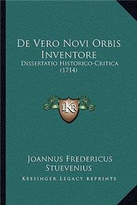 De Vero Novi Orbis Inventore