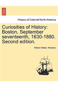 Curiosities of History