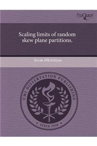 Scaling Limits of Random Skew Plane Partitions