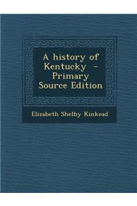 A History of Kentucky