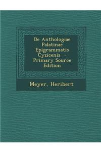 de Anthologiae Palatinae Epigrammatis Cyzicenis