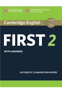 Cambridge English First 2 Student's Book with answers