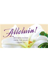 He's Been Raised Lilies Easter Offering Envelope (Pkg of 50)