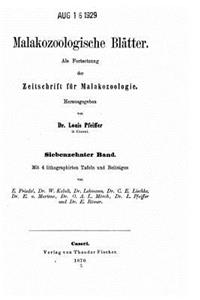 Malakozoologische Blätter, Als fortsetzung der Zeitschrift für malakozologie