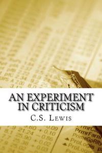An Experiment in Criticism