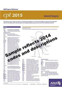CPT 2015 Express Reference Coding Card: General Surgery