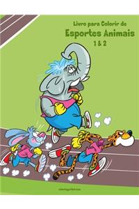 Livro para Colorir de Esportes Animais 1 & 2