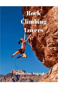 Rock Climbing Lovers Resolution Journal