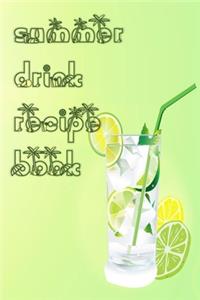 Summer Drink Recipe Book