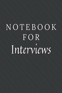 Notebook For Interviews