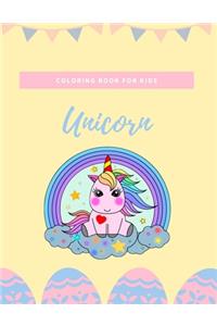 Unicorn coloring book for kids