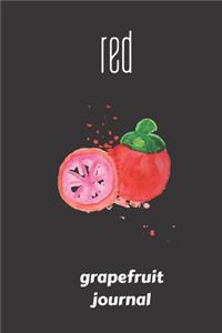 red grapefruit journal
