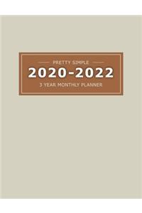 2020 2022 3 Year Monthly Planner