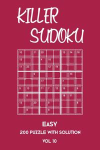 Killer Sudoku Easy 200 Puzzle With Solution Vol 10
