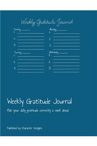 Weekly Gratitude Journal