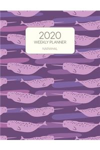 2020 Weekly Planner Narwhal