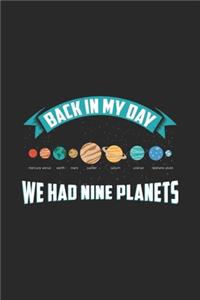 Back In My Day We Had Nine Planets