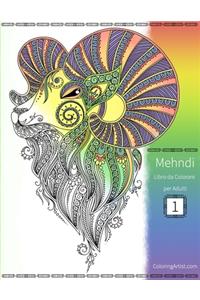 Mehndi Libro da Colorare per Adulti