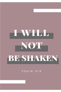 I Will Not Be Shaken