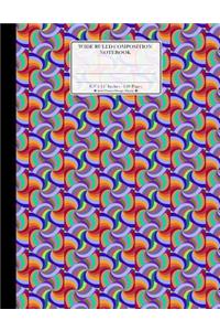 Wide Ruled Composition Notebook 8.5x 11. 120 Pages