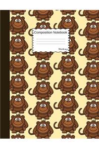 Monkey Composition Notebook