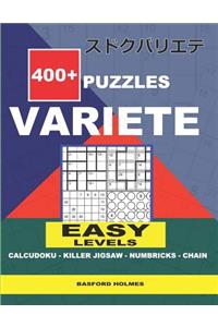 400 + puzzles VARIETE Easy levels Calcudoku - Killer Jigsaw - Numbricks - Chain.