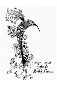 2019-2021 Zentangle Monthly Planner