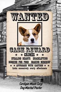 Cardigan Welsh Corgi Dog Wanted Poster
