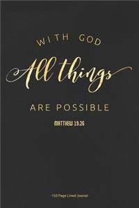 With God All Things are Possible - Matthew 19