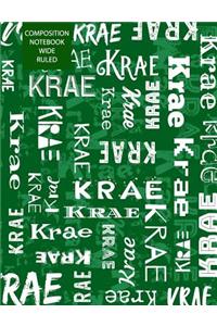Krae Composition Notebook Wide Ruled