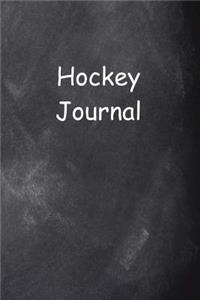 Hockey Journal Chalkboard Design