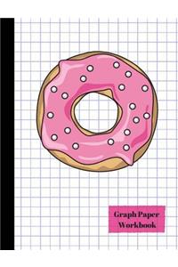 Pink Glazed Donut Quad 4x4 Graph Paper Workbook