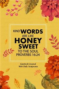 Gratitude Journal With Daily Scriptures Proverbs 16