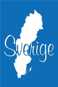 Sverige - Cobalt Blue Lined Notebook with Margins (Sweden)