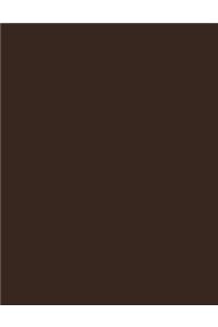 Chocolate Brown 101 - Lined with Margins Notebook