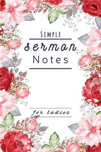 Simple Sermon Notes For Ladies