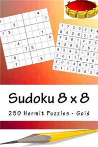 Sudoku 8 X 8 - 250 Hermit Puzzles - Gold