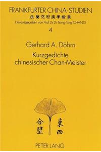 Kurzgedichte Chinesischer Chan-Meister