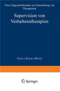 Supervision Von Verhaltenstherapien