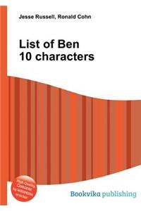 List of Ben 10 Characters