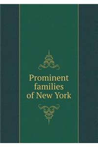 Prominent Families of New York