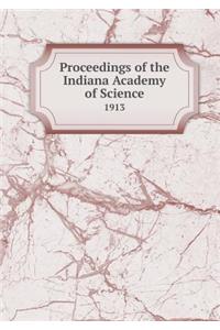 Proceedings of the Indiana Academy of Science 1913